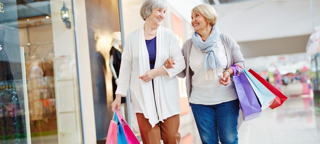 Women with Bags at Shopping Mall